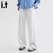 5cm 男女潮流2025薄款 FIVECM垂感西装 裤 阔腿休闲裤 宽松长裤 子