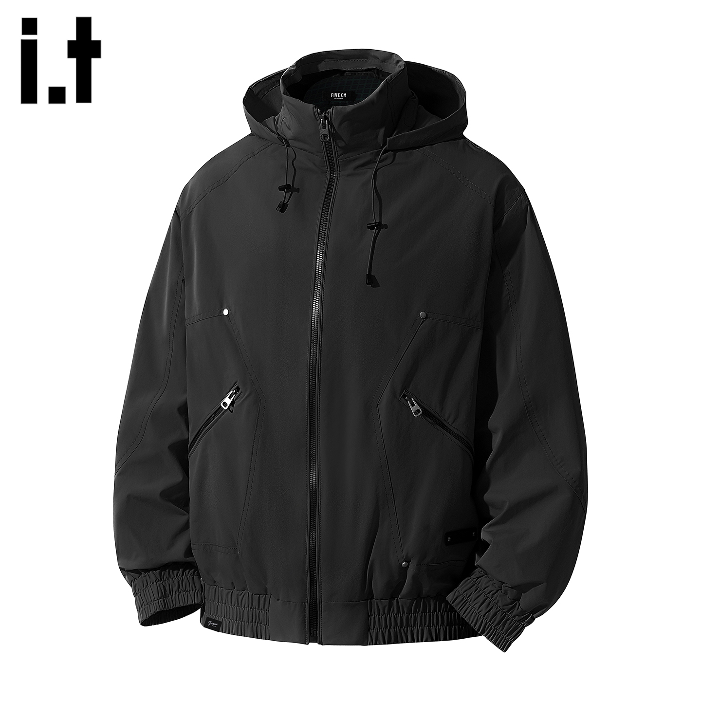 春秋新款连帽夹克男宽松休闲外套