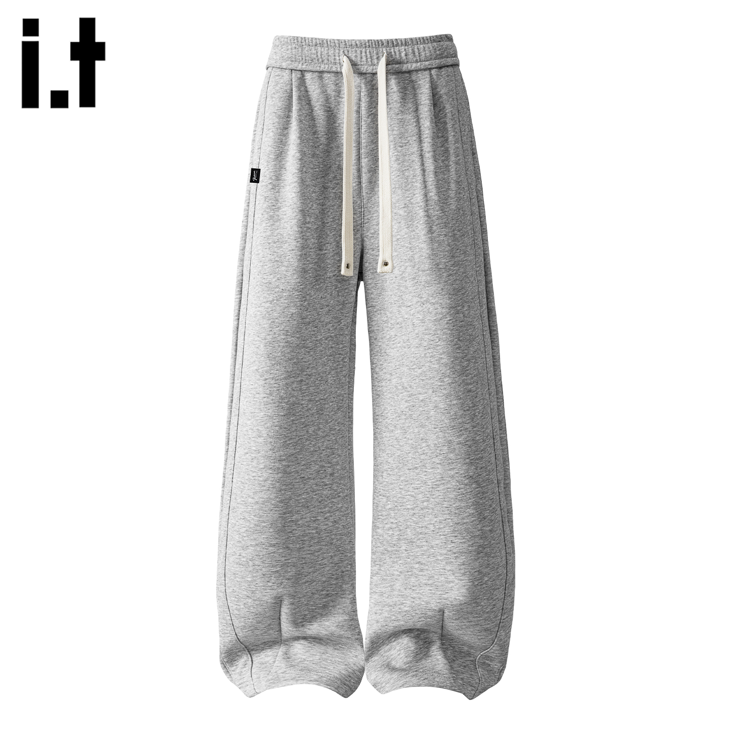 潮牌抽绳松紧腰运动卫裤男女