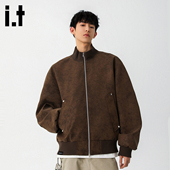 5cm FIVECM复古工装 皮衣夹克男春季 新款 扎染休闲百搭外套上衣