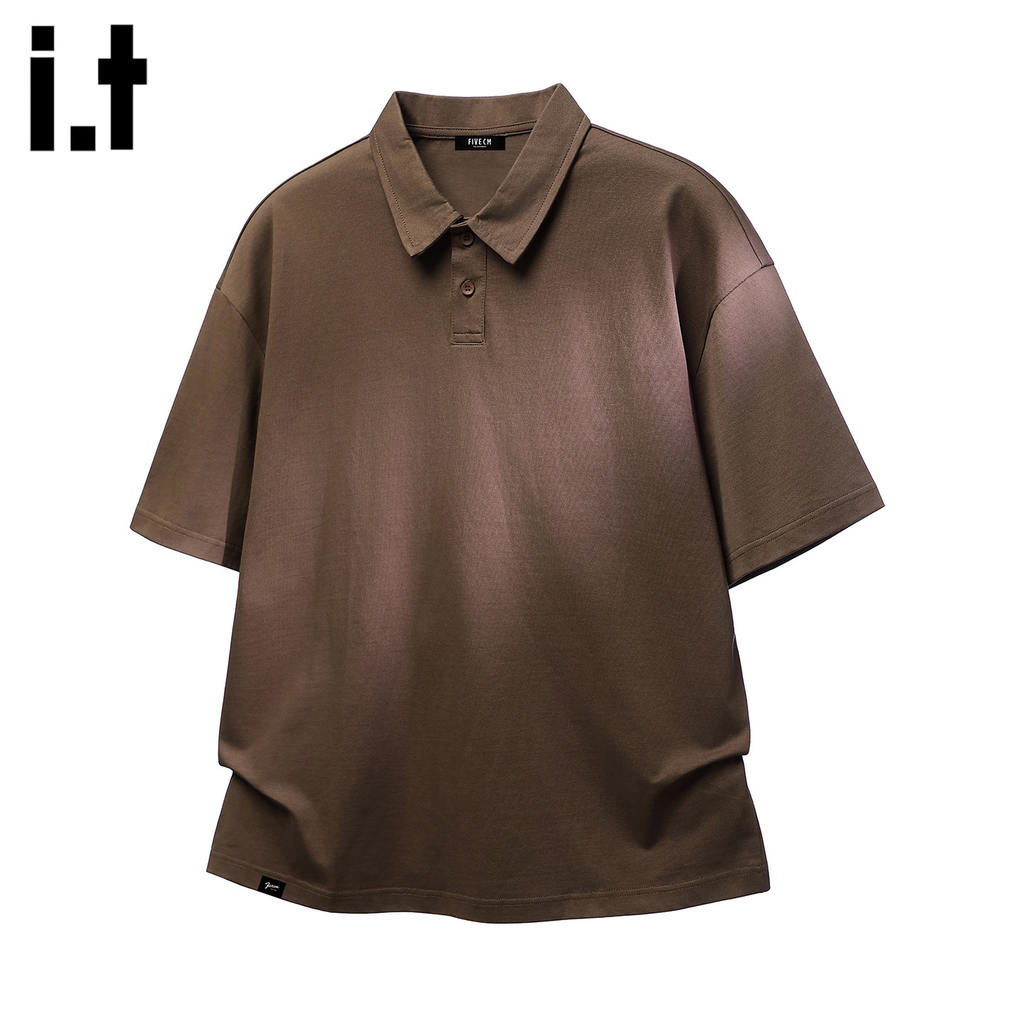 it FIVECM男新款宽松休闲纯棉夏季2026半袖T恤上衣翻领短袖POLO衫