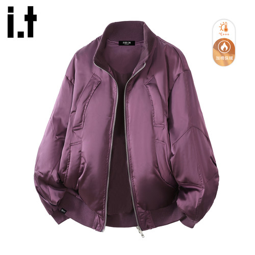 it冬季男加厚保暖棒球棉服