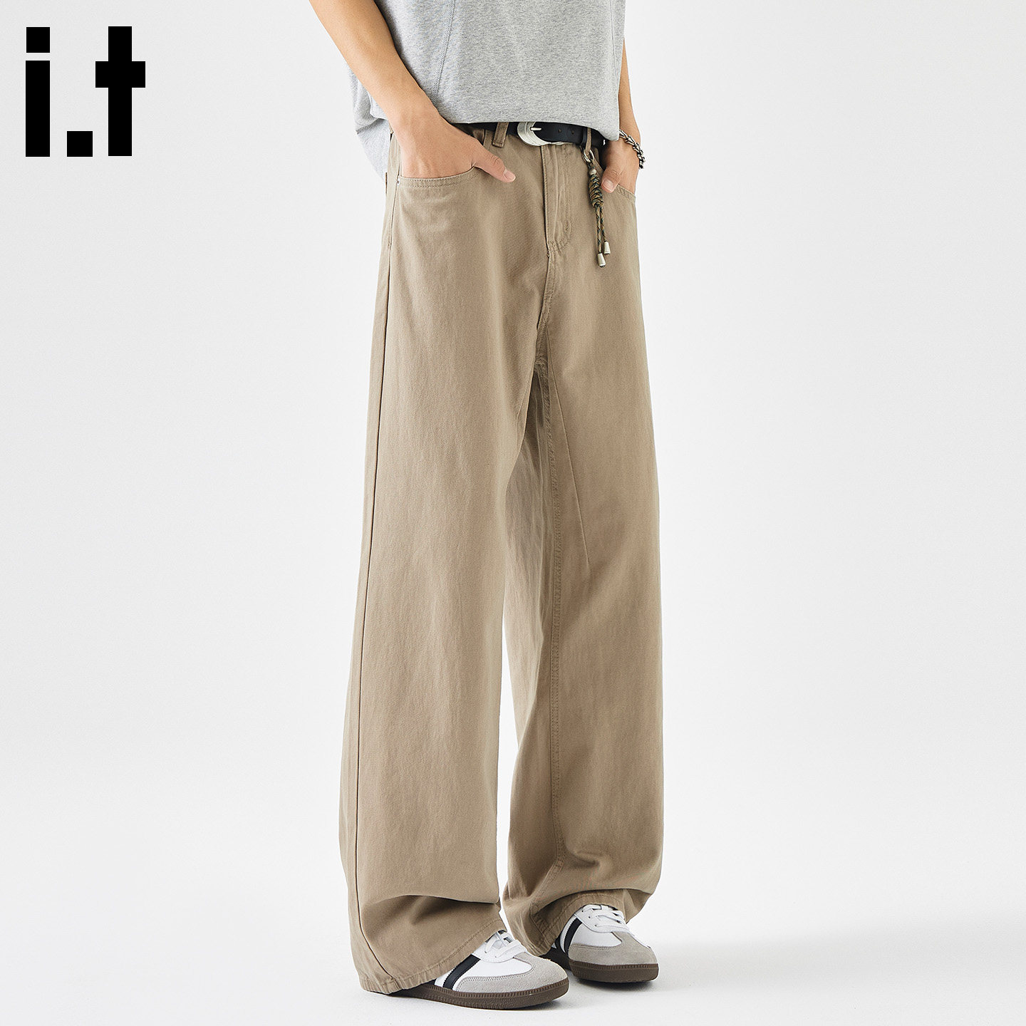 it:5cm/FIVECM美式复古牛仔裤男夏季新款cleanfit简约窄版直筒裤B