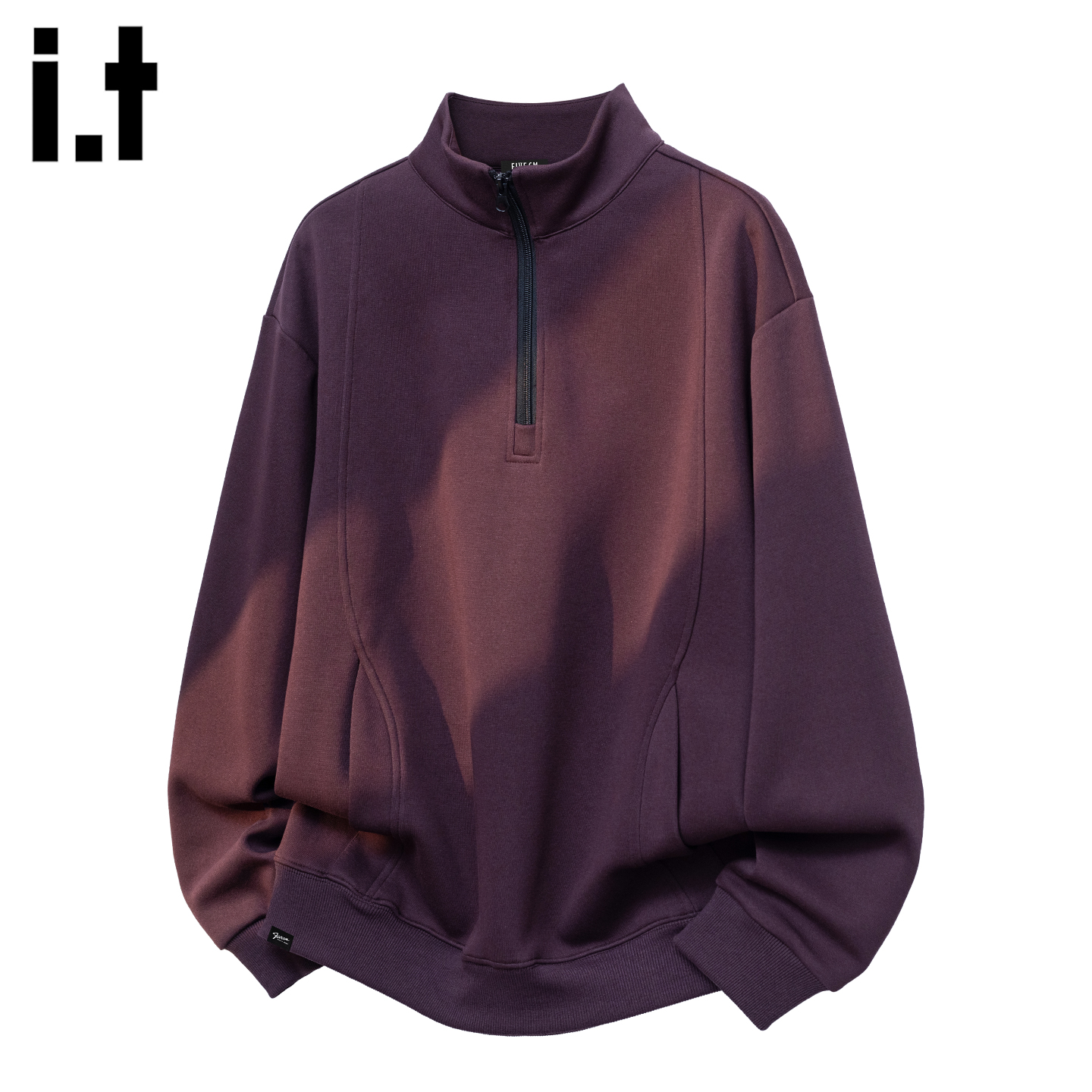 秋冬纯色百搭开衫半拉链日常重磅