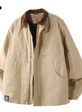 it :5cm/FIVECM潮牌翻领工装夹克外套男士2025秋冬款宽松机能上衣