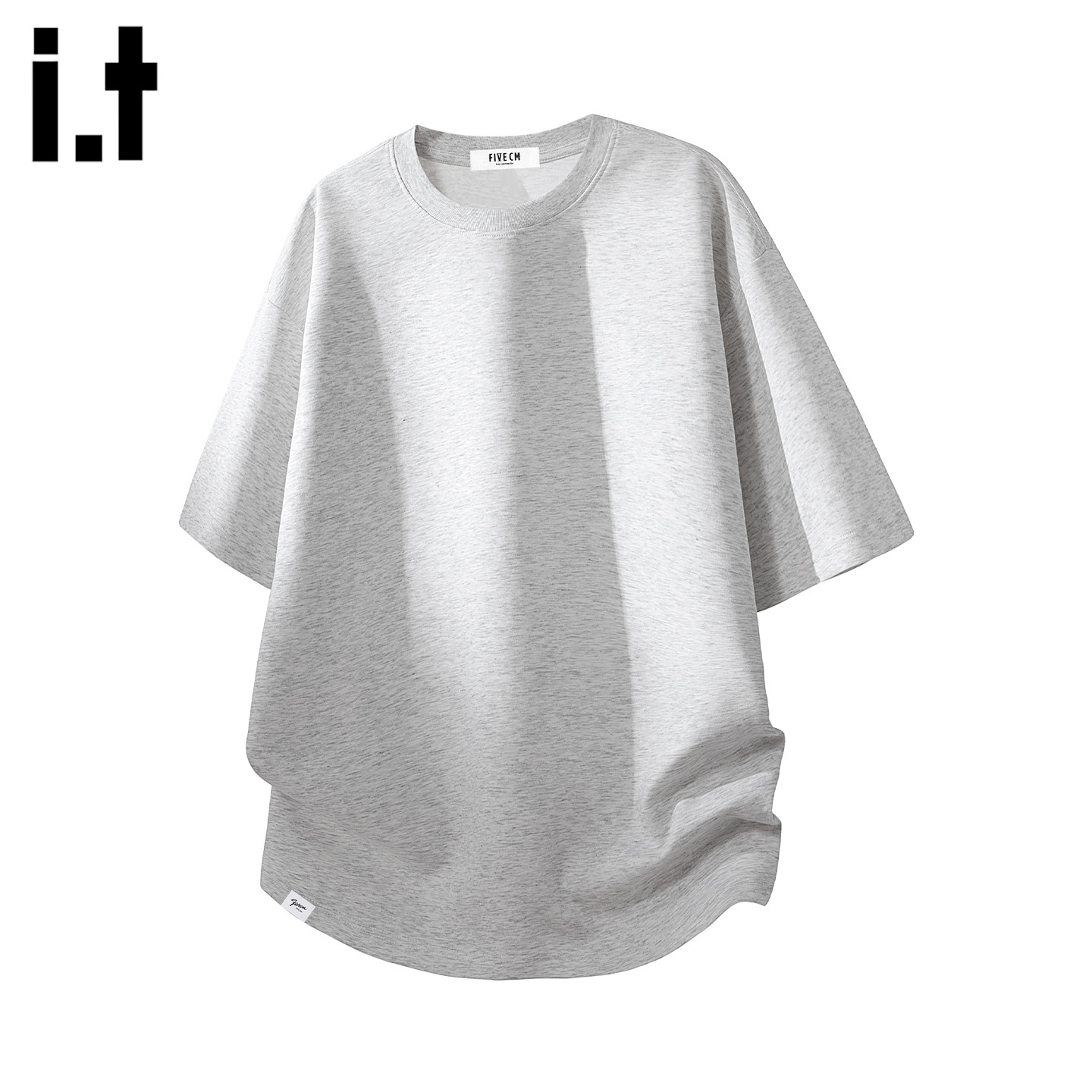 it :5cm/FIVECM纯棉长袖t恤男正肩男士内搭简约男款打底衫上衣男