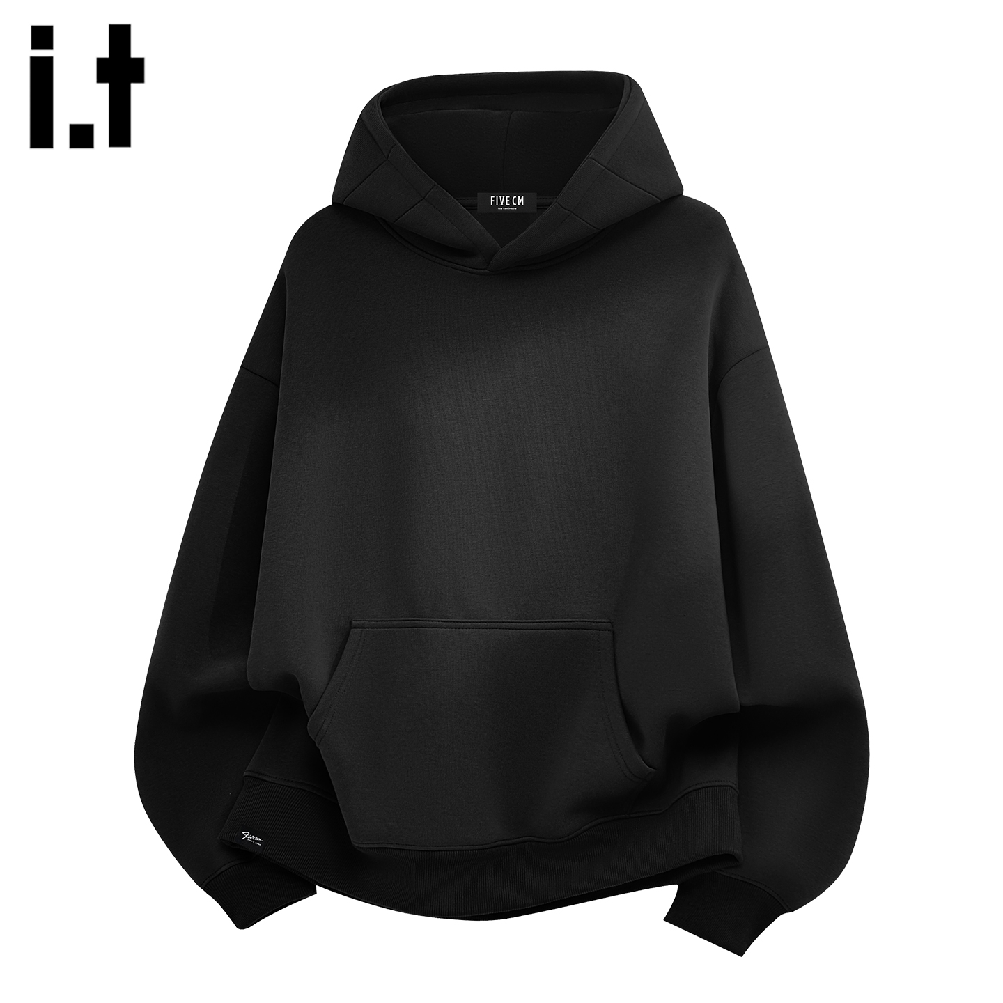 黑色连帽加厚卫衣男款2025新款