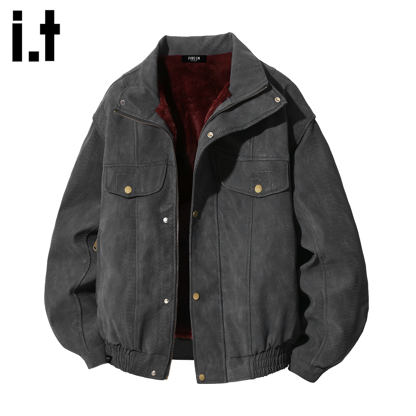 新款时尚加绒加厚夹克棉衣