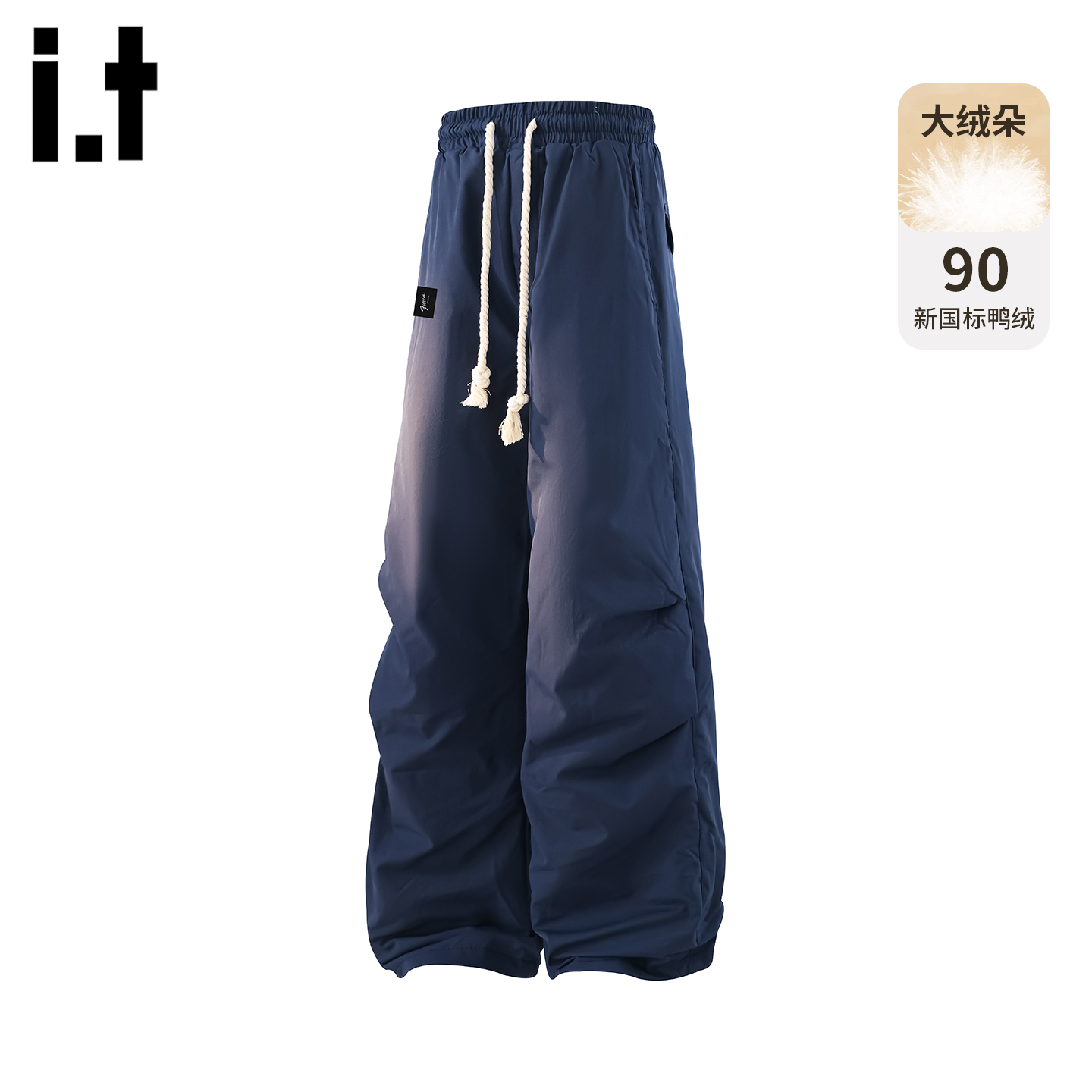 it5cm抽绳90白鸭绒羽绒裤