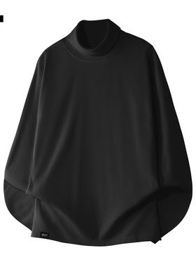 it :5cm/FIVECM黑色高领德绒打底衫长袖t恤男士秋冬新款内搭上衣