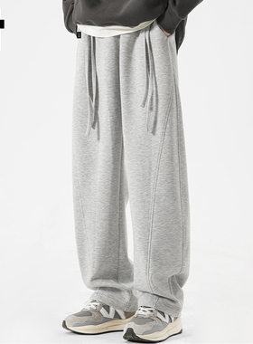 it :5cm/FIVECM时尚拼接设计感休闲裤男2025秋冬季加厚运动直筒裤