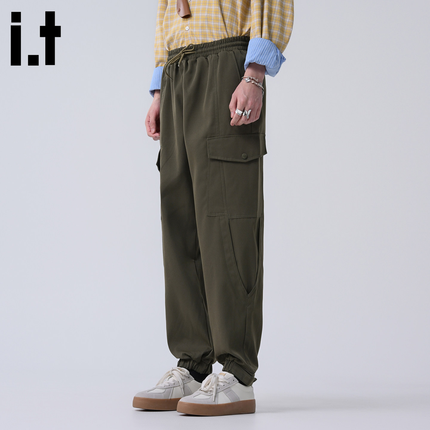 it :5cm/FIVECM户外高街束脚工装裤男款2026春季新款百搭休闲长裤