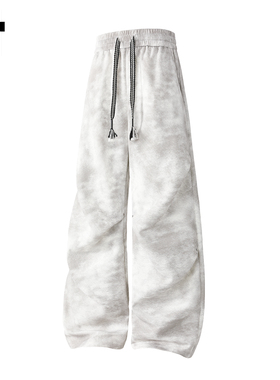 it :5cm/FIVECM潮牌脏脏裤子男2025秋冬美式扎染休闲裤裤宽松阔腿