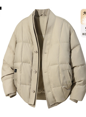 it :5cm/FIVEC国潮新中式加厚羽绒服男士冬季90白鸭绒面包服外套