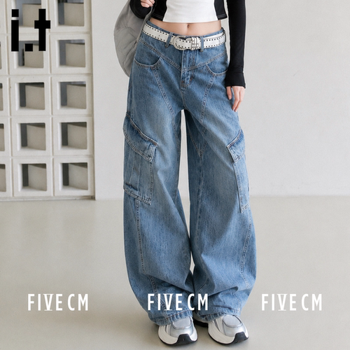 itFIVECM美式秋季工装牛仔裤