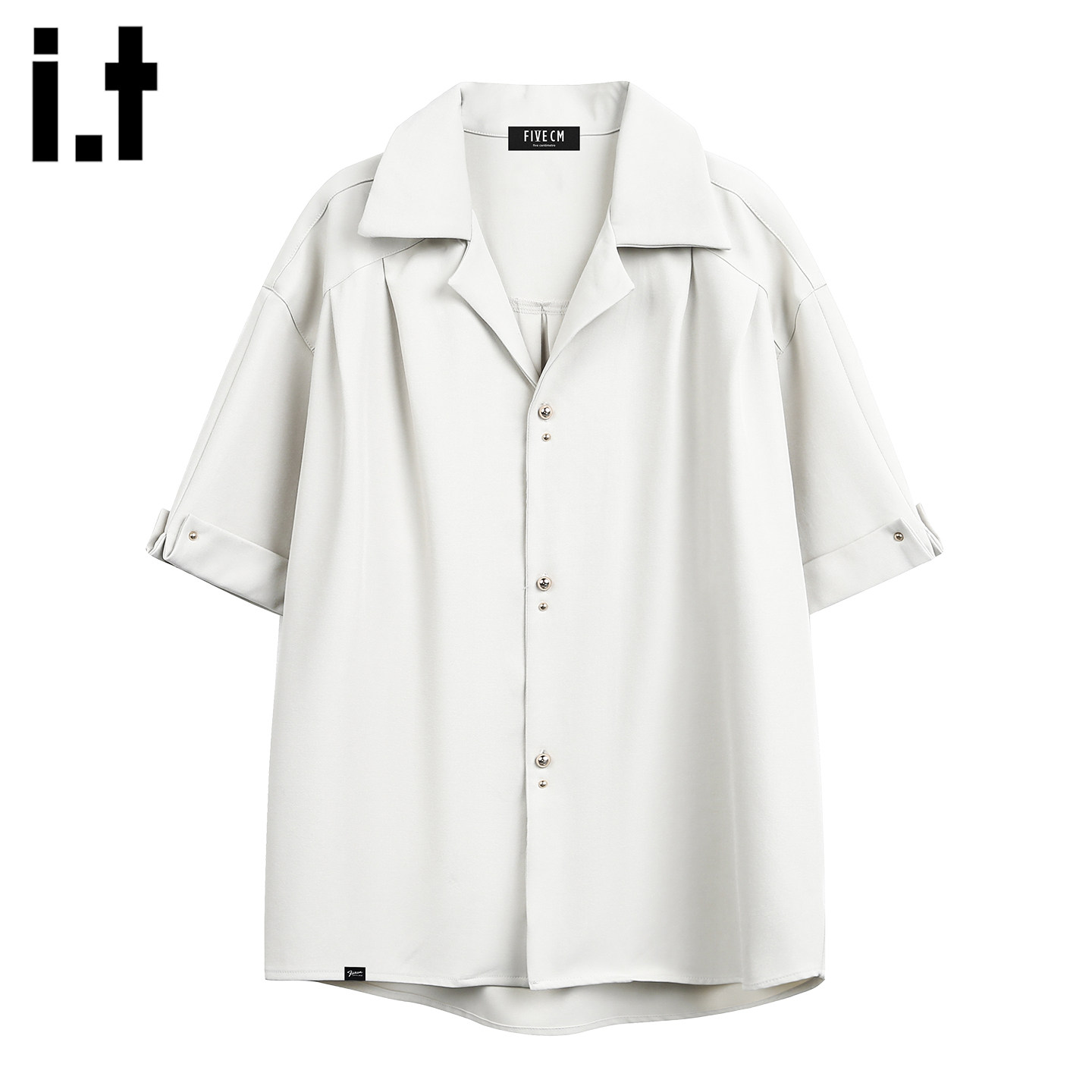 it :5cm/FIVECM夏季男生松弛感穿搭套装男士潮流宽松短袖衬衫休闲