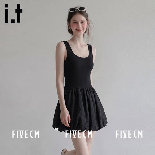 itFIVECM韩系收腰显瘦连衣裙