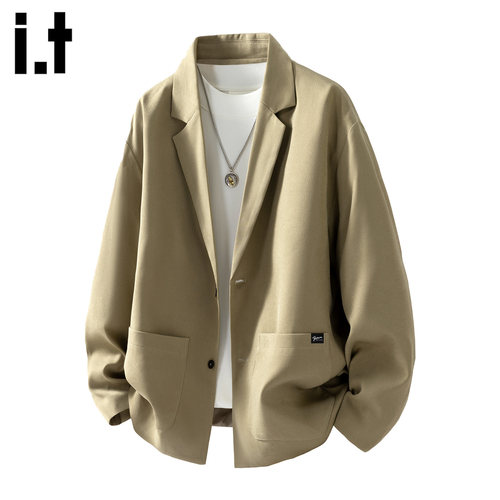 时尚高级感翻领休闲西装外套