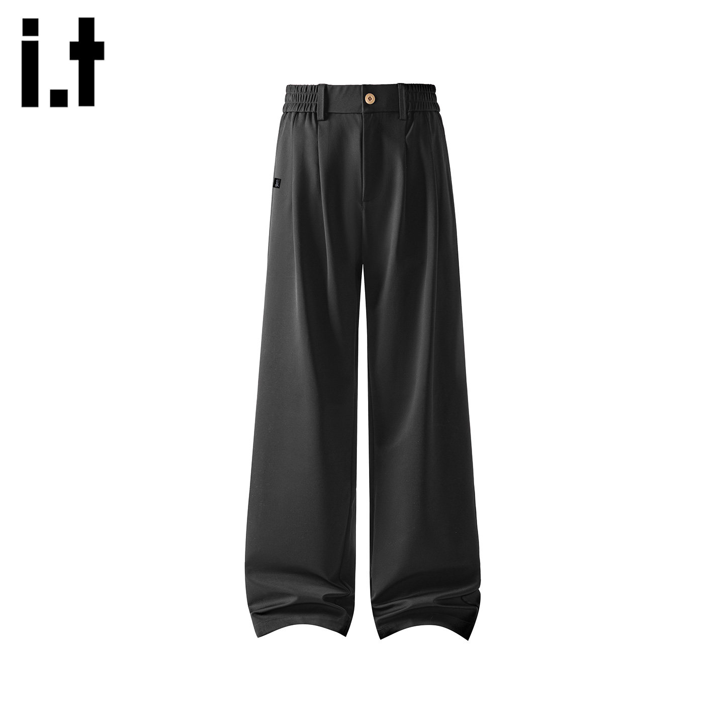 it :5cm/FIVECM春季休闲微喇西装裤男士宽松垂感直筒裤阔腿长裤子