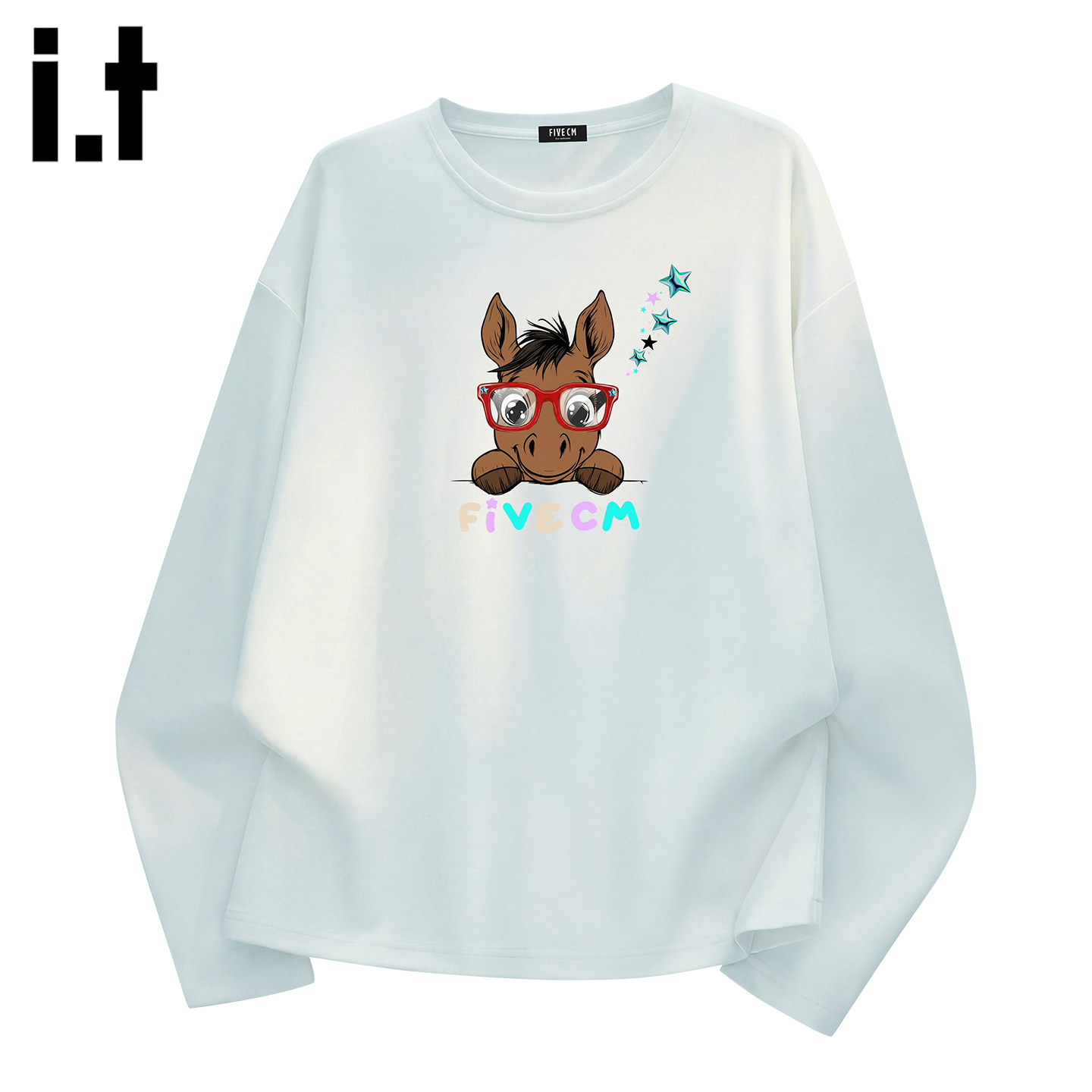 it :5cm/FIVECM夏季2026新款宽松内搭男士短袖打底衫圆领长袖t恤