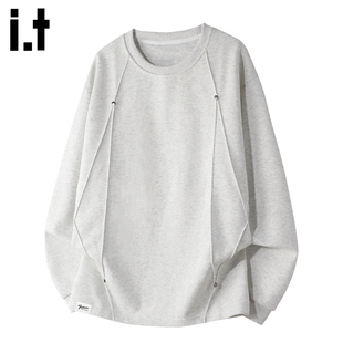 5cm 2025新款 FIVECM高级感时尚 卫衣男士 秋冬内搭上衣 圆领长袖