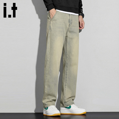 it5cm宽松直筒牛仔裤春季新款