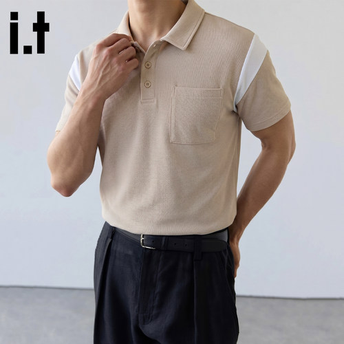 itFIVECM凉感短袖POLO衫男士
