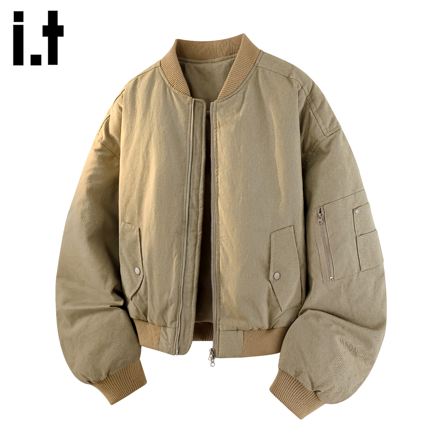 春秋新款棒球领夹克外套男