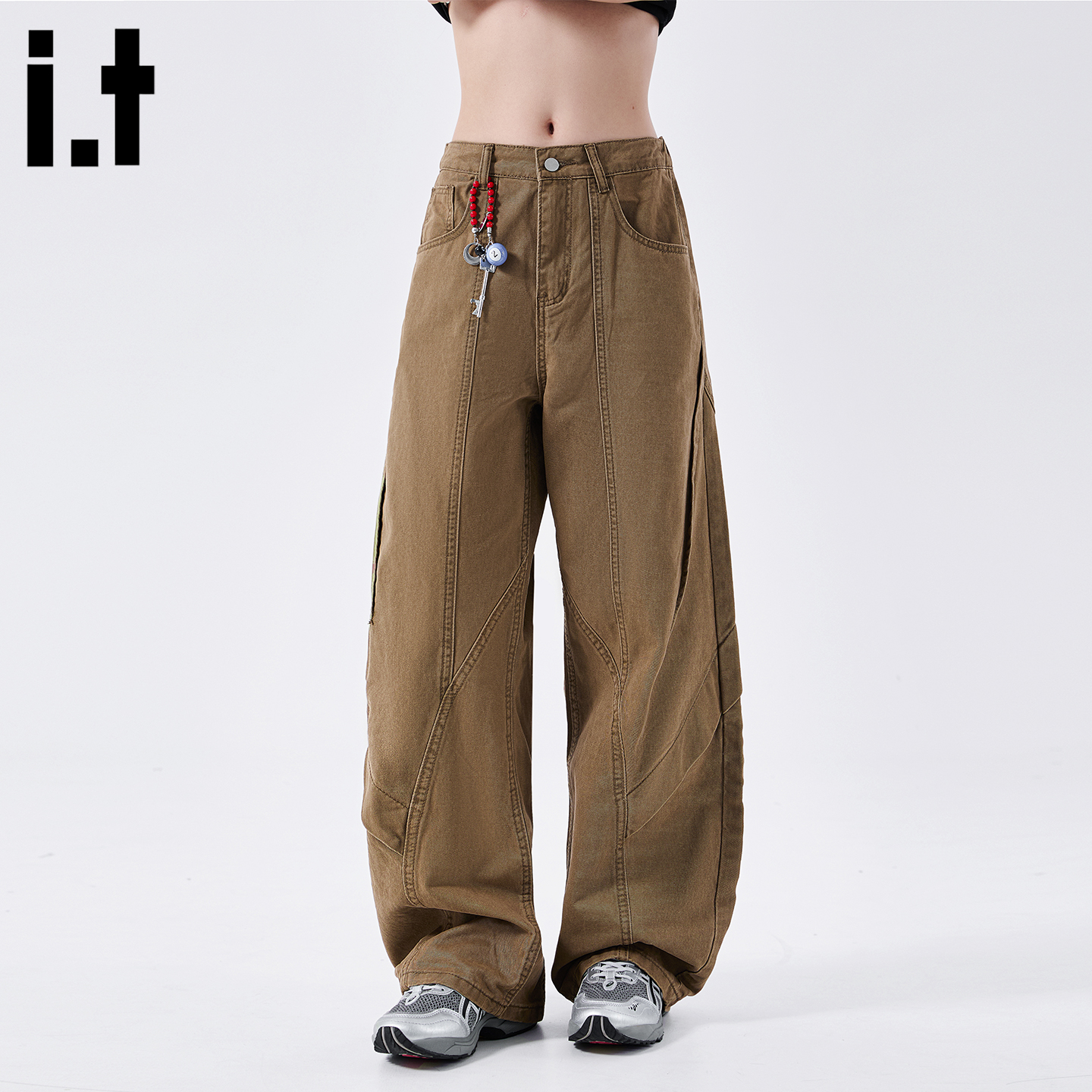 IT'S5cm/5cmFIVECM咖色牛仔裤