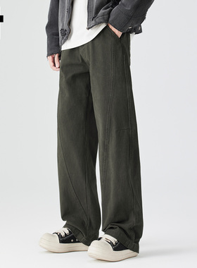 it :5cm/FIVECM美式复古休闲裤子男款2025秋冬季重磅高街直筒长裤