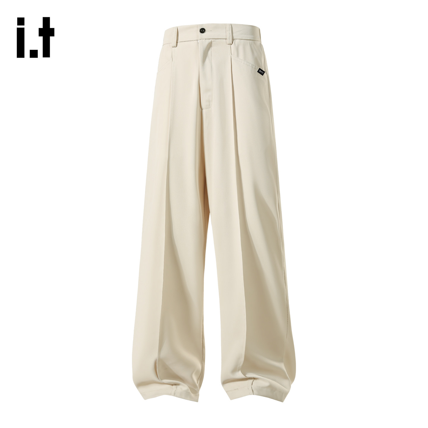 it :5cm/FIVECM设计感冰丝垂感纯色西裤男春季男生直筒阔腿西装裤