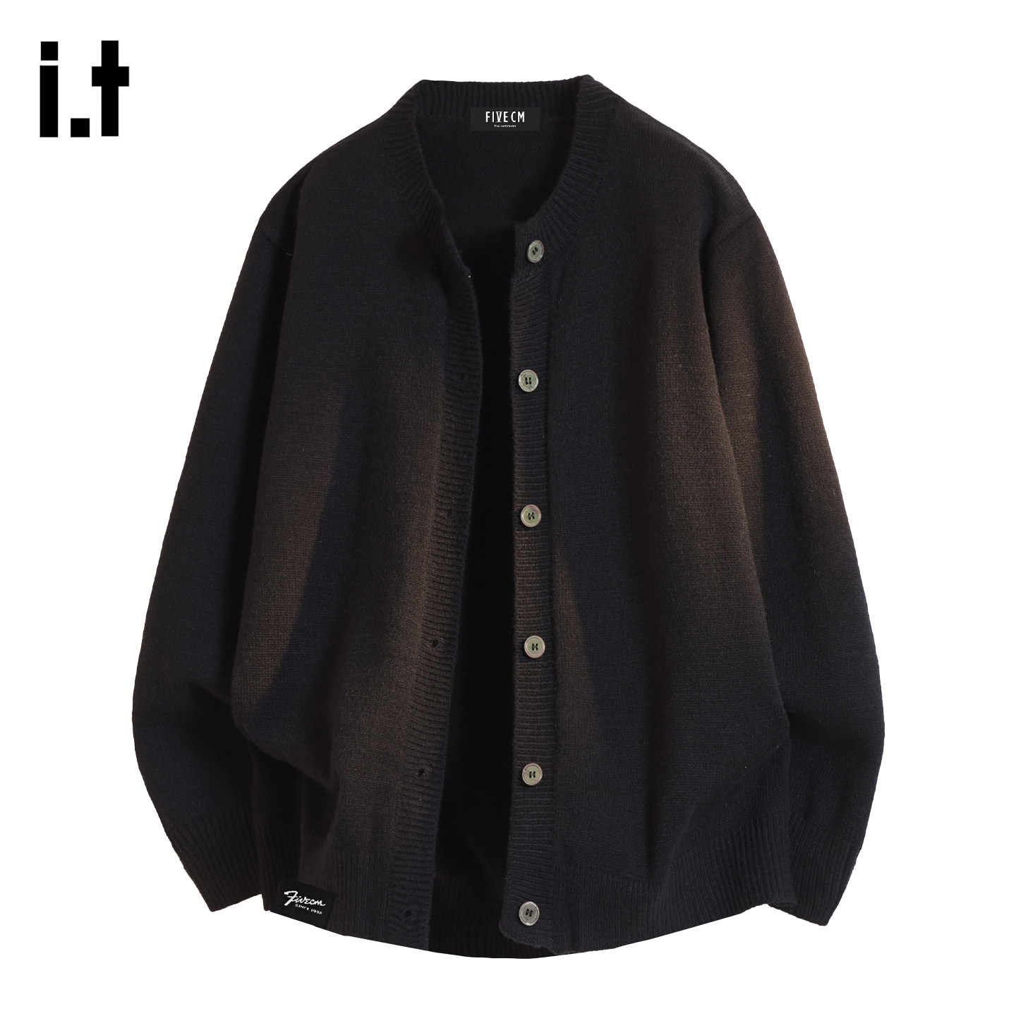 it :5cm/FIVECM针织衫开衫春季韩版男装外穿夹克外套男款宽松毛衣