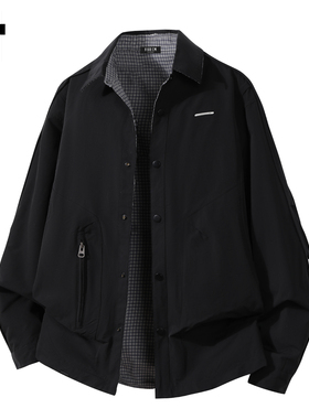 it :5cm/FIVECM时尚设计感翻领外套男2025秋冬季潮牌休闲夹克百搭