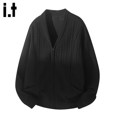 IT'S5cm/五cm肌理感提花开衫