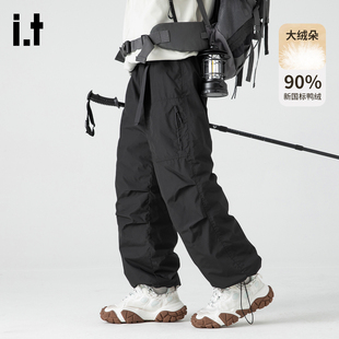 it :5cm/FIVECM工装羽绒裤男女春季新款户外防风保暖滑雪冲锋裤子