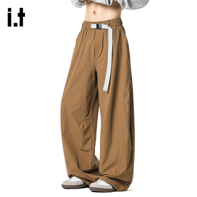 it5cm梭织休闲直筒长裤