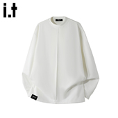 5cm 春秋季 FIVECM白色圆领长袖 德绒T恤男款 2026新款 打底衫 t恤