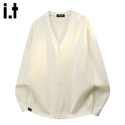 IT'S5cm美式简约毛衣外套男款