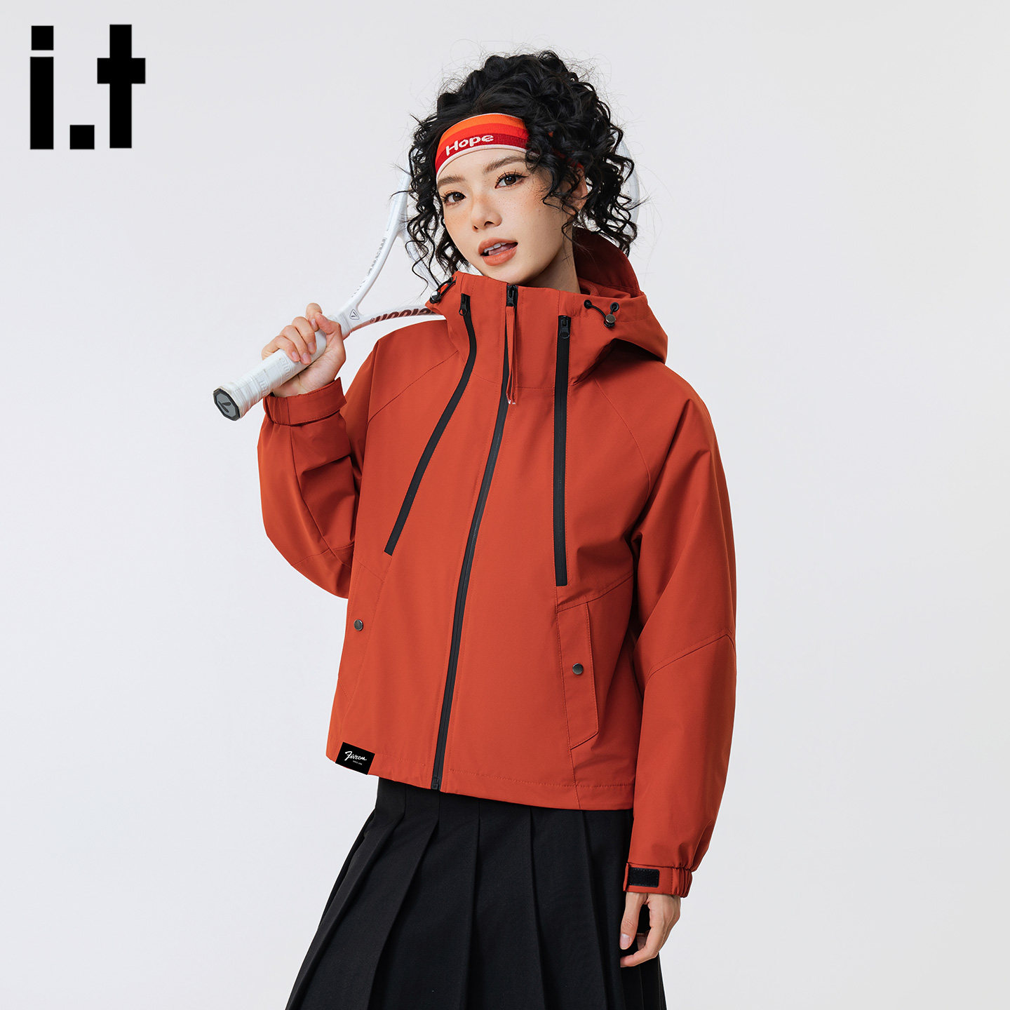 it :5cm/FIVECM工装冲锋衣女2026春季防风防水小个子高级感外套潮