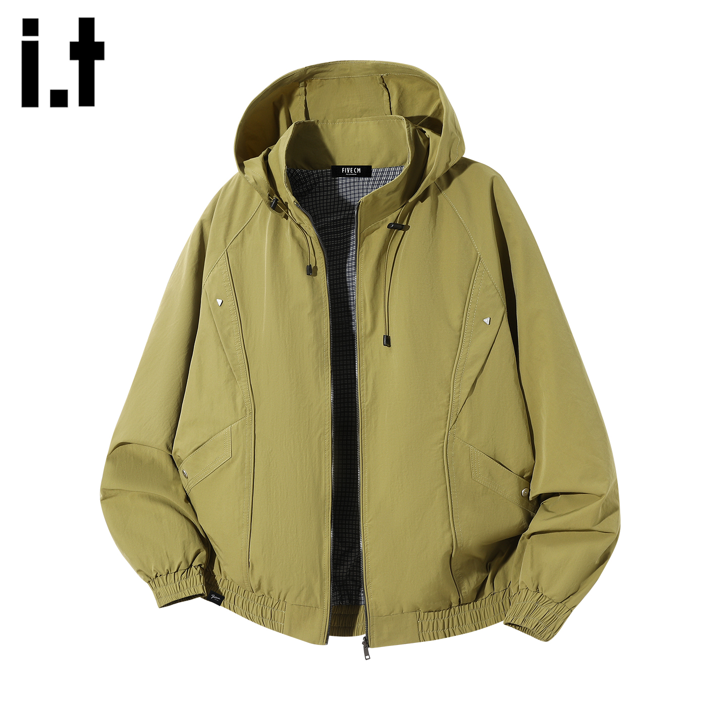 美式潮流连帽冲锋衣外套男士