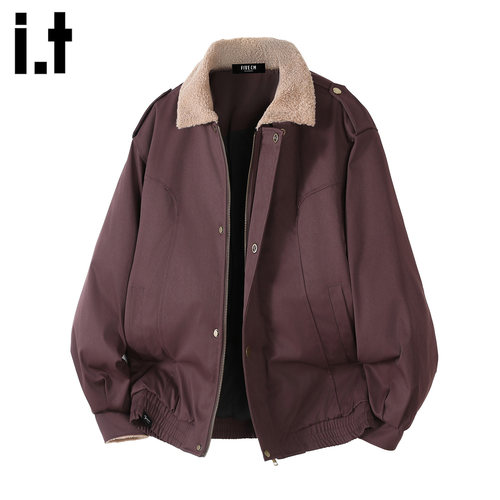 春秋冬季加厚保暖棉服外套