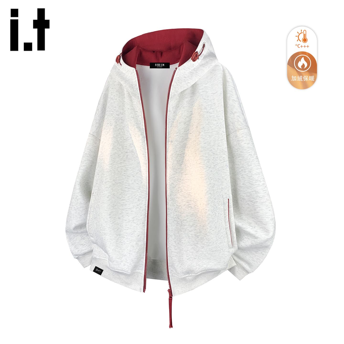 IT'S5cm/FIVECM撞色连帽卫衣