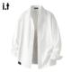 高级感痞帅2026春季 简约宽松休闲衬衣 衬衫 男士 5cm FIVECM美式