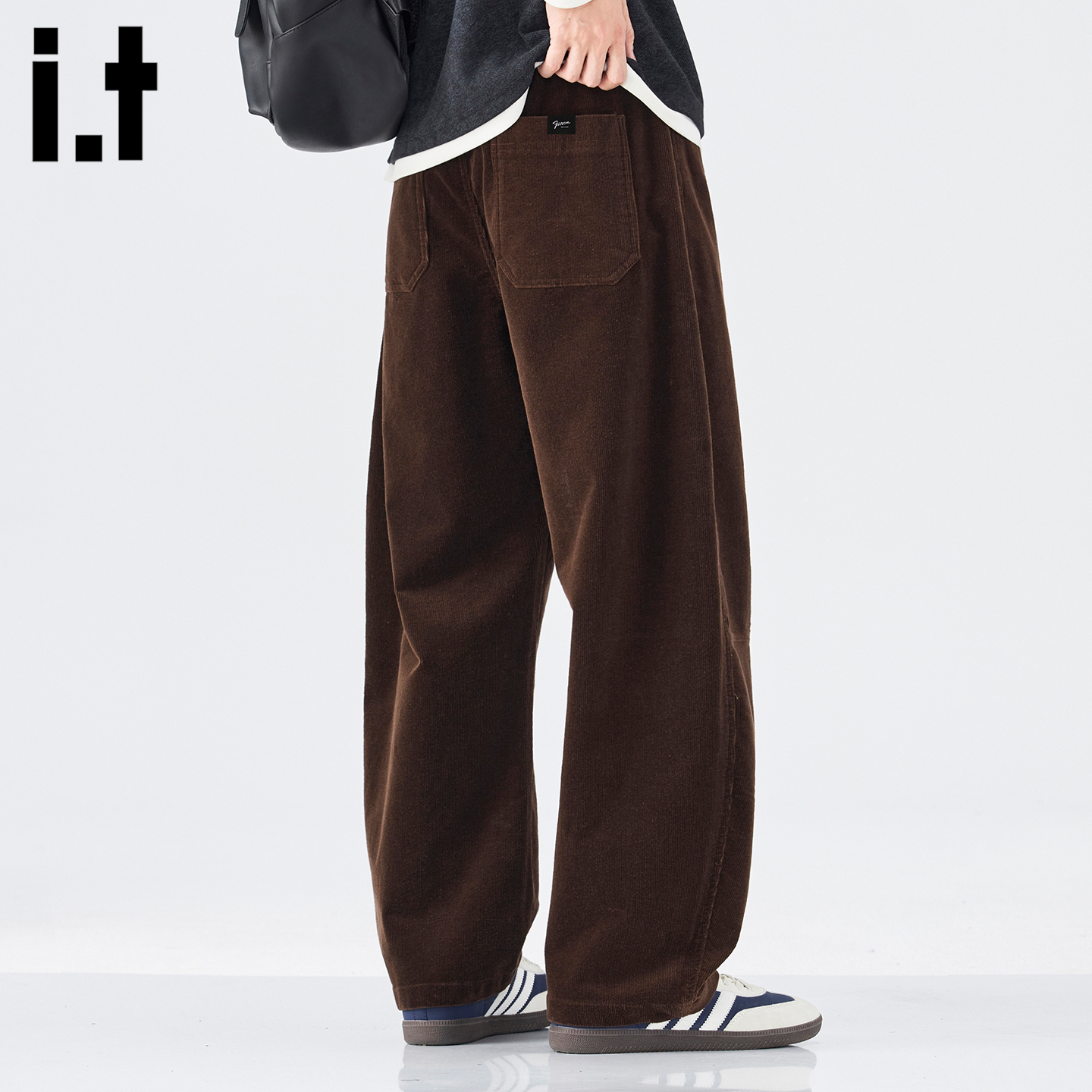 时尚复古灯芯绒休闲裤男士