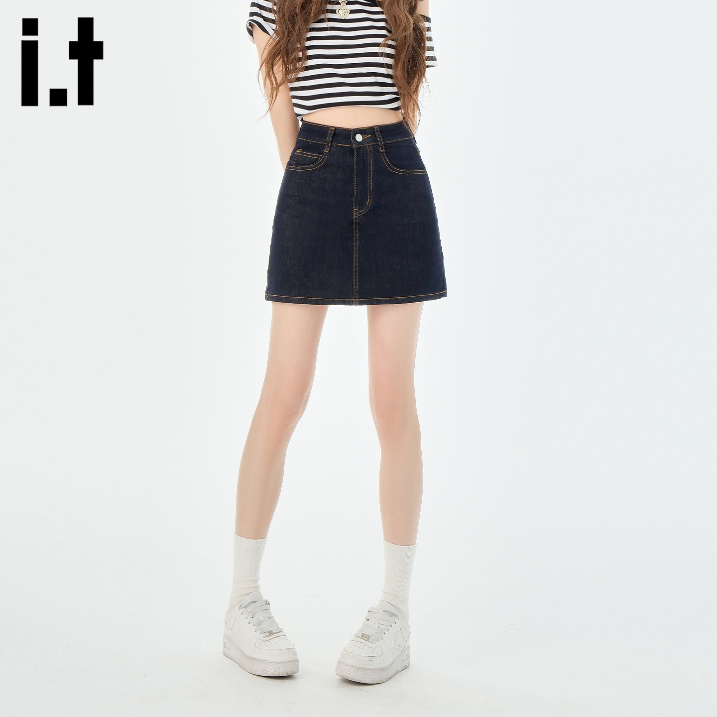 it :5cm/FIVECM小众牛仔包臀裙短款半身裙女2026春夏修身显瘦短裙