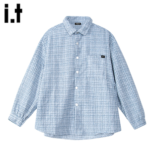 it :5cm/FIVECM潮牌小香风长袖衬衫男女2026春秋季盐系高级感外套
