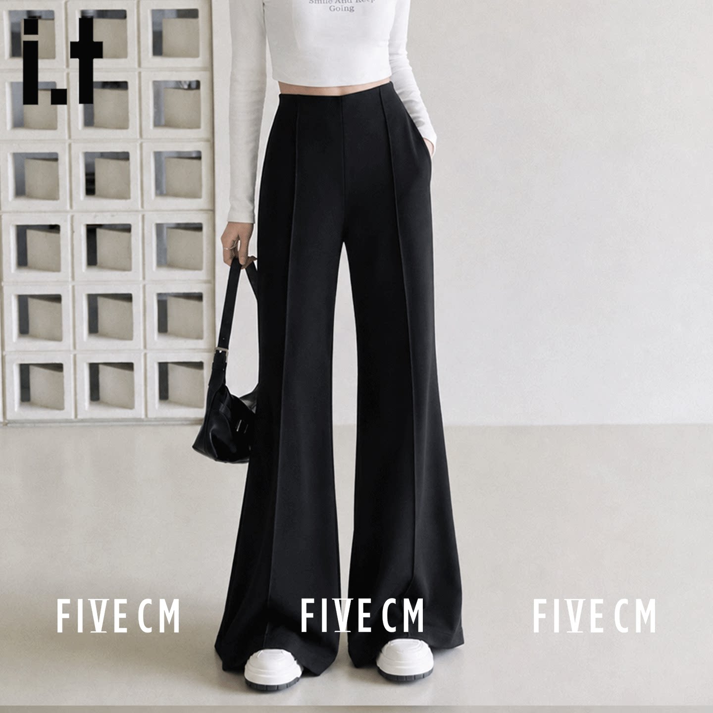 itFIVECM秋季微喇西装裤女
