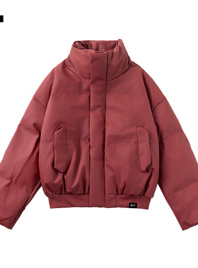 it :5cm/FIVECM时尚红色简约棉服外套男2025冬季潮牌防寒棉衣保暖