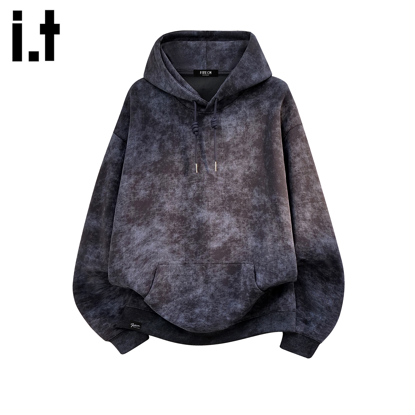 潮牌晕染连帽卫衣男士2025新款