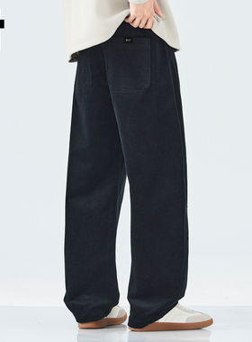 it :5cm/FIVECM灯芯绒休闲裤男士2025秋冬美式潮牌宽松弯刀裤长裤